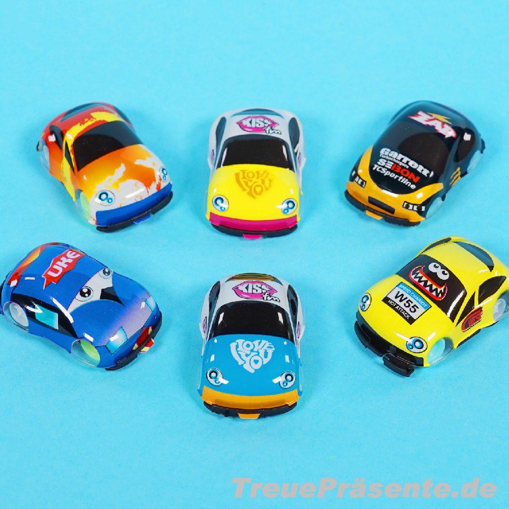 Mini-Autos mit Rückzug