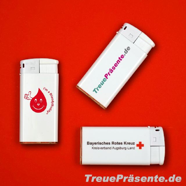 Feuerzeug breit mit individuellem Druck