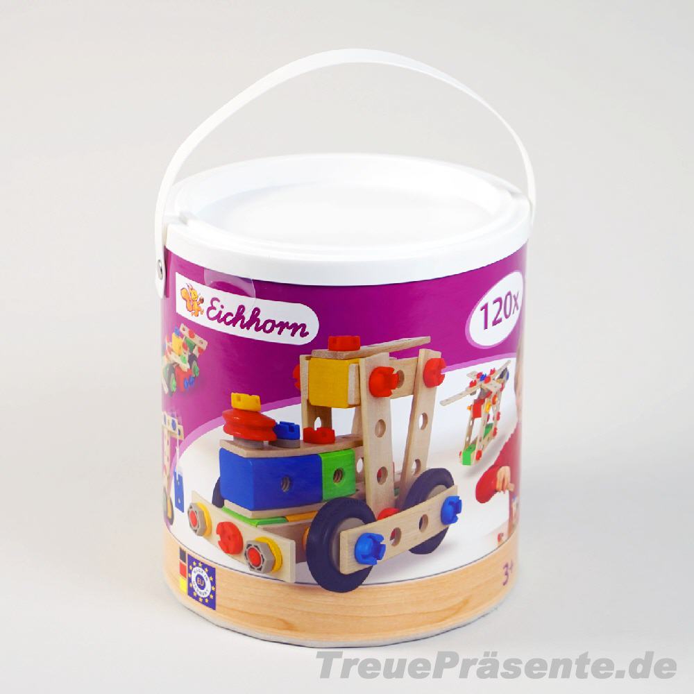 TreuePräsent Holzspielzeug Eimer