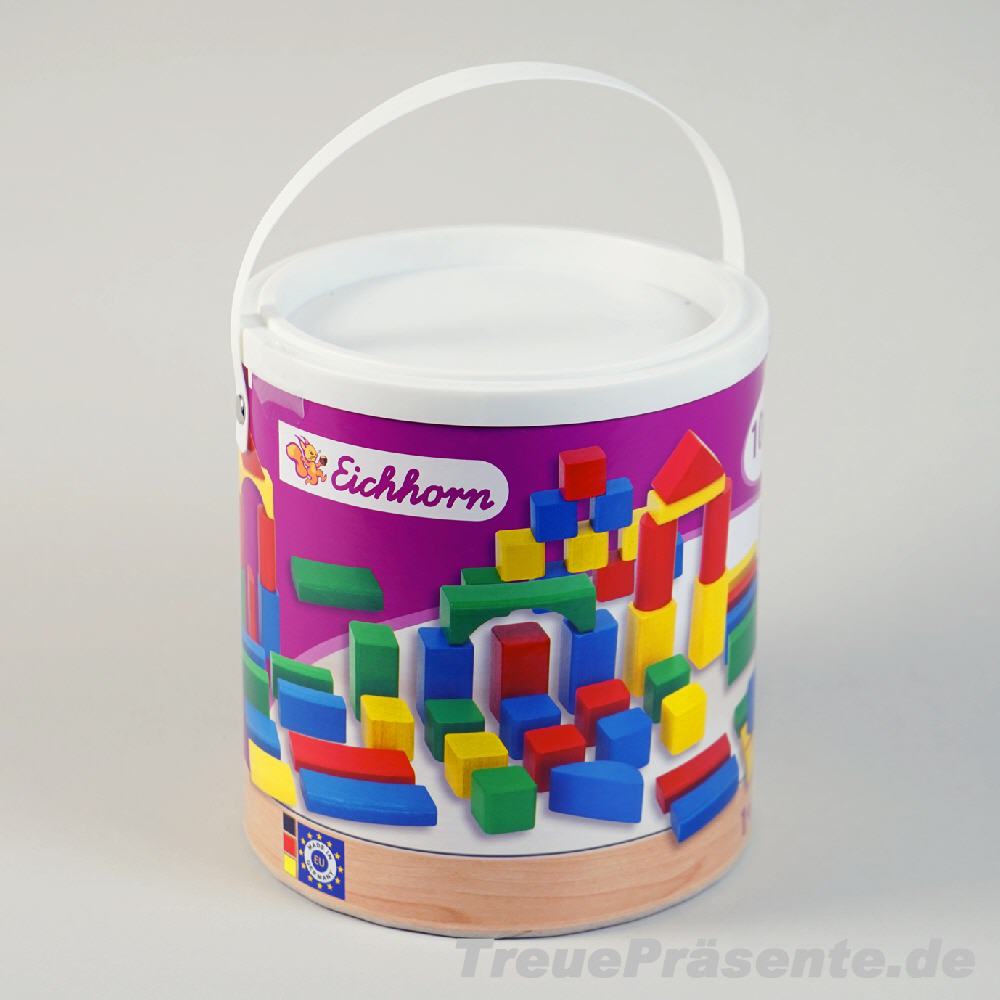 TreuePräsent Bauklötze Eimer