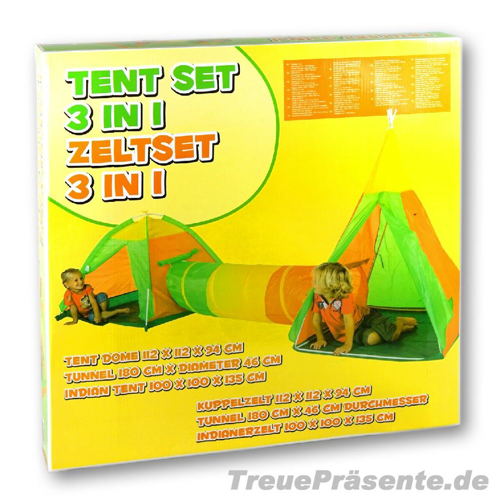 TreuePräsent Zeltset 3in1