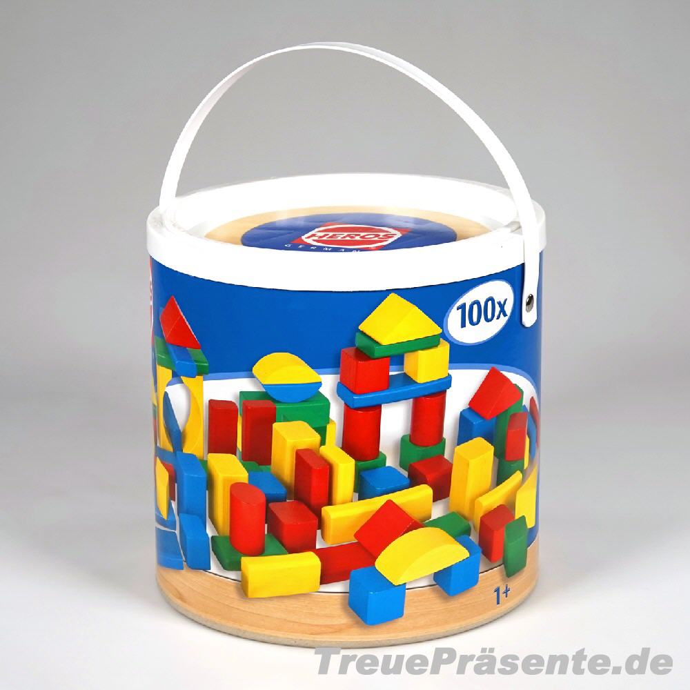 100er-Set Holzbausteine