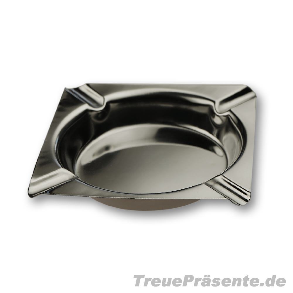 Aschenbecher aus Edelstahl