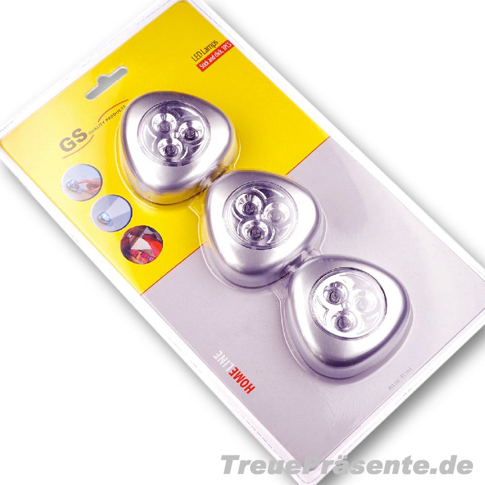 LED-Schrankleuchten 3er-Set