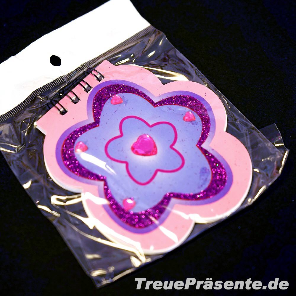 TreuePräsent Glitzer-Notizblock