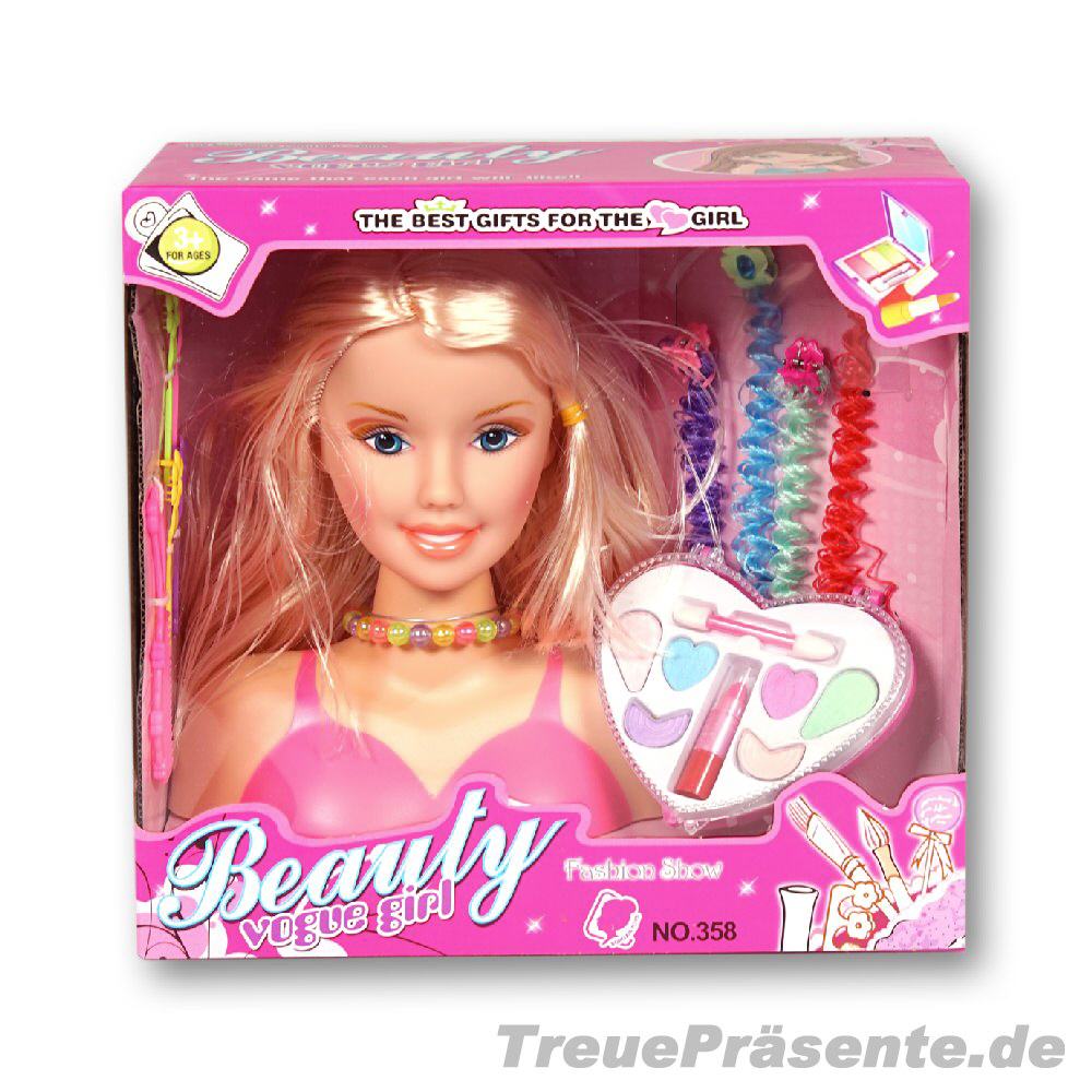 Puppen-Schmink- und Frisierkopf