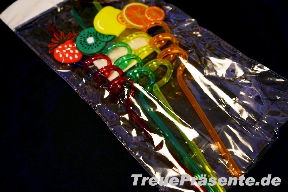 TreuePräsent Trinkhalme Früchte