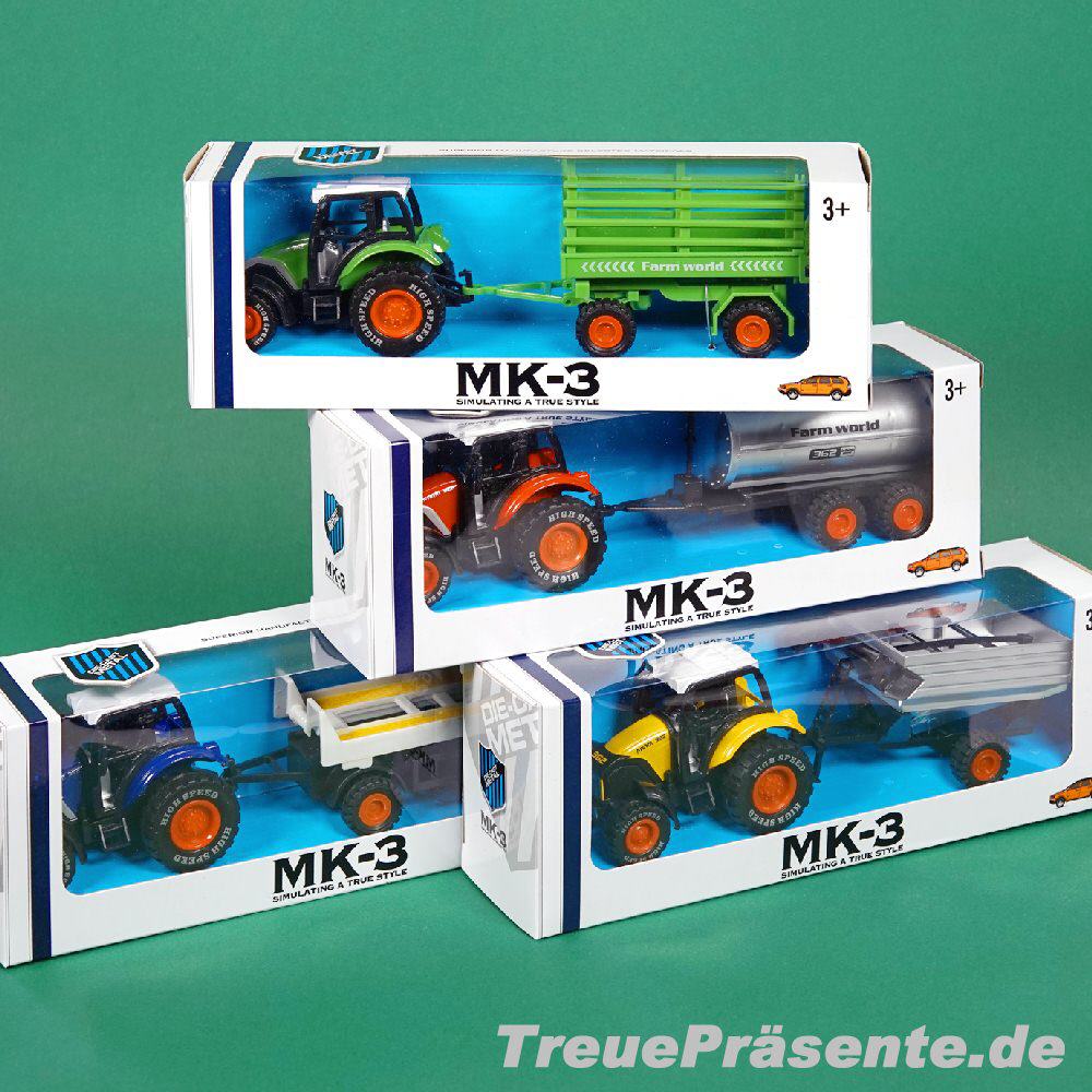 Farm-Traktor mit Anhänger