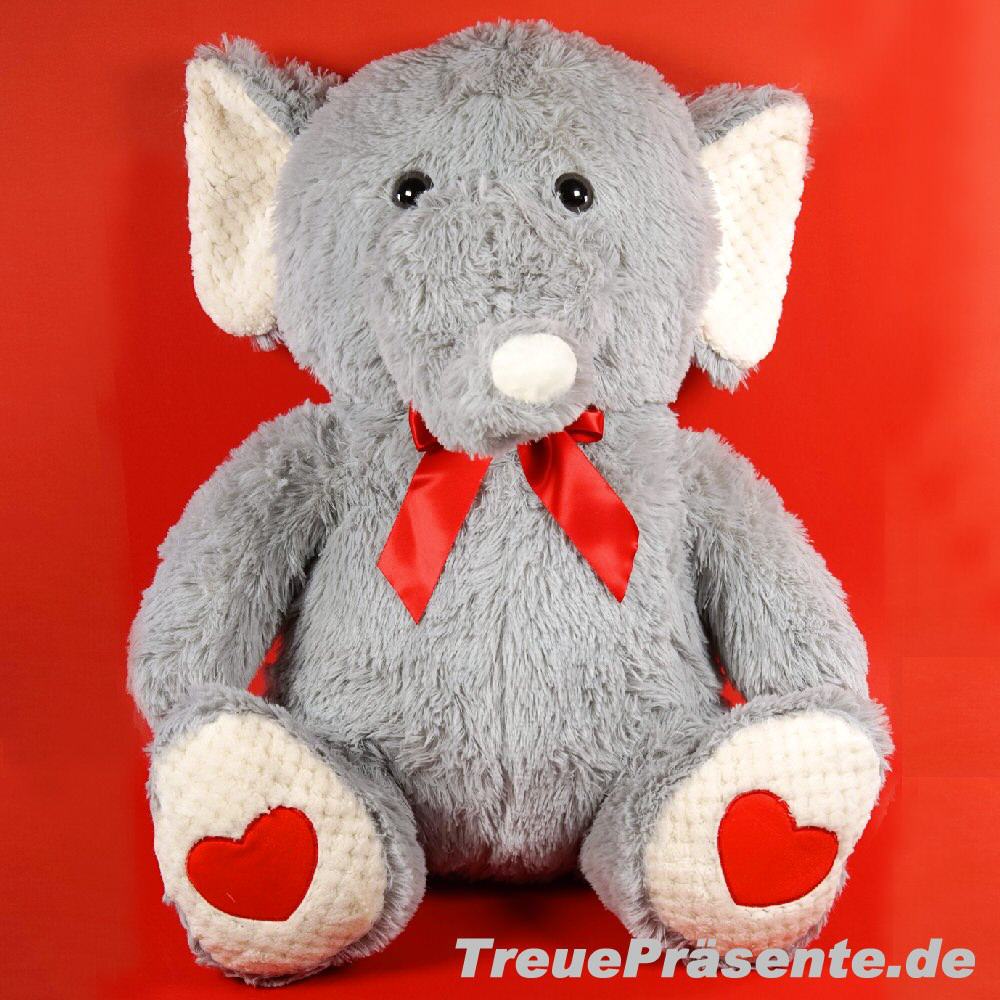 Plüsch-Elefant mit Schleife