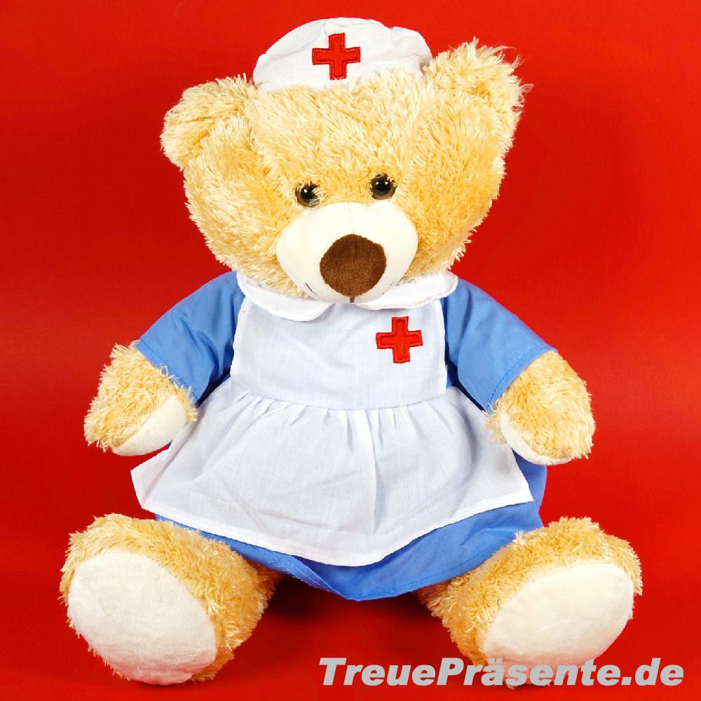 Plüschbär Krankenschwester 33 cm