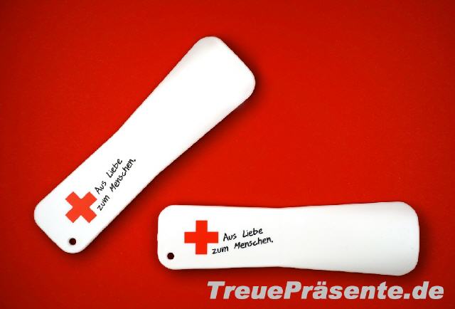 Schuhlöffel kurz mit Kreuz / Pluszeichen
