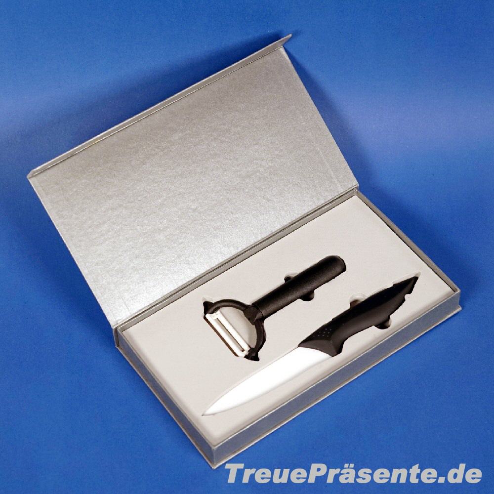 Keramikmesser und Sparschäler Geschenkbox