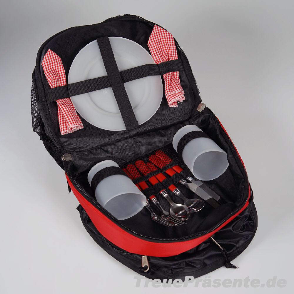 Picknick-Tasche mit Geschirr