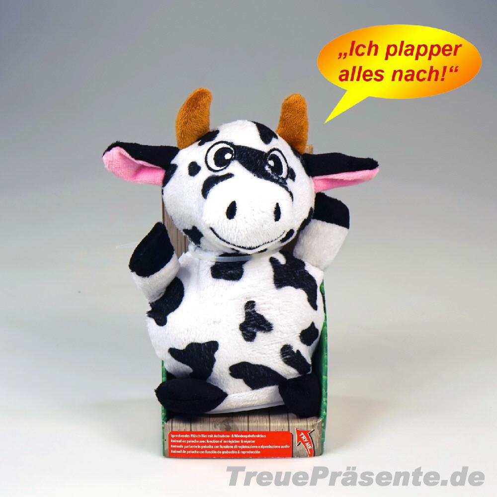 Nachplapper-Plüschkuh