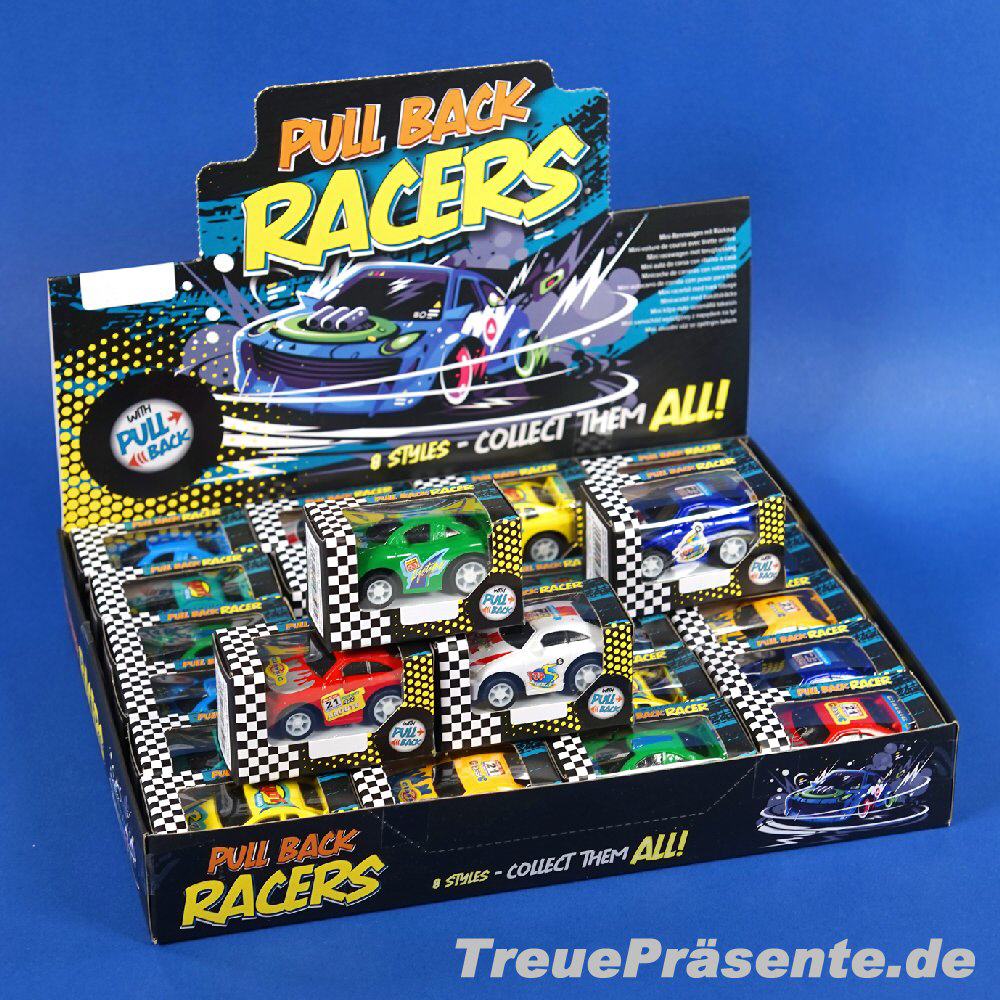 Rennauto mit Rückzug in Einzelverpackung