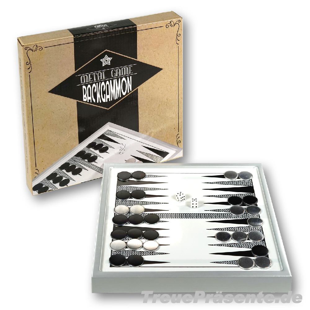 Backgammon-Spiel magnetisch
