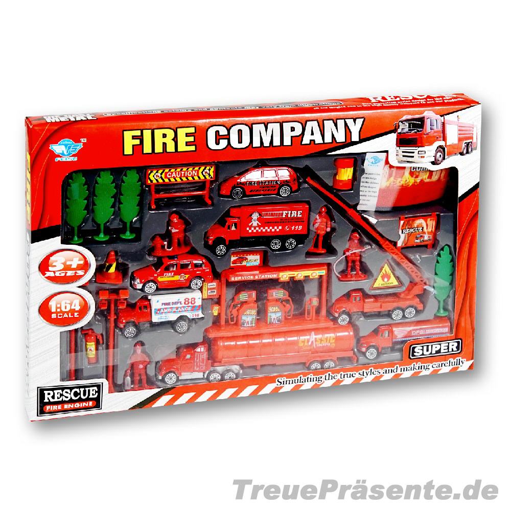 Feuerwehr Spielset 6 Fahrzeuge