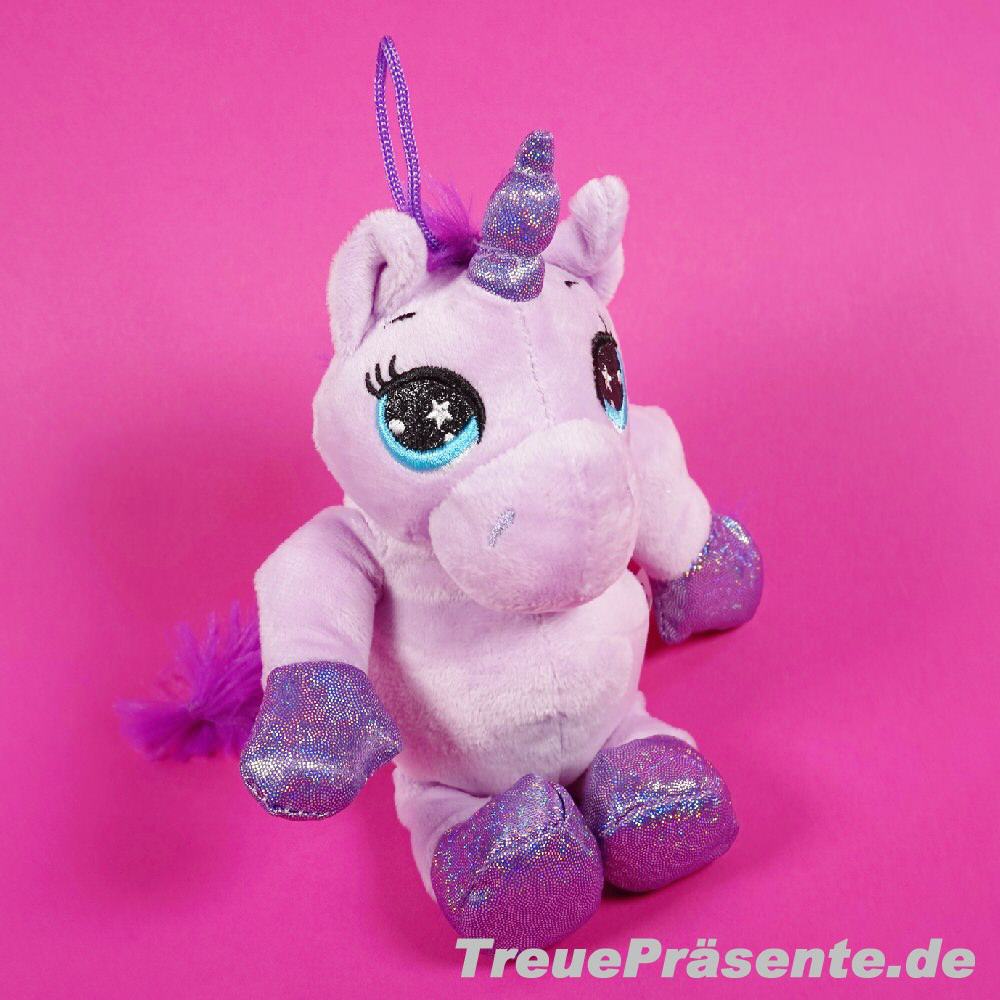 Plüsch-Einhorn lila