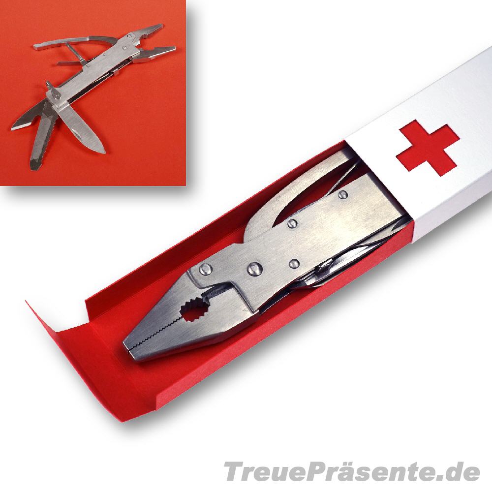 Multifunktionswerkzeug in Geschenkverpackung Kreuz