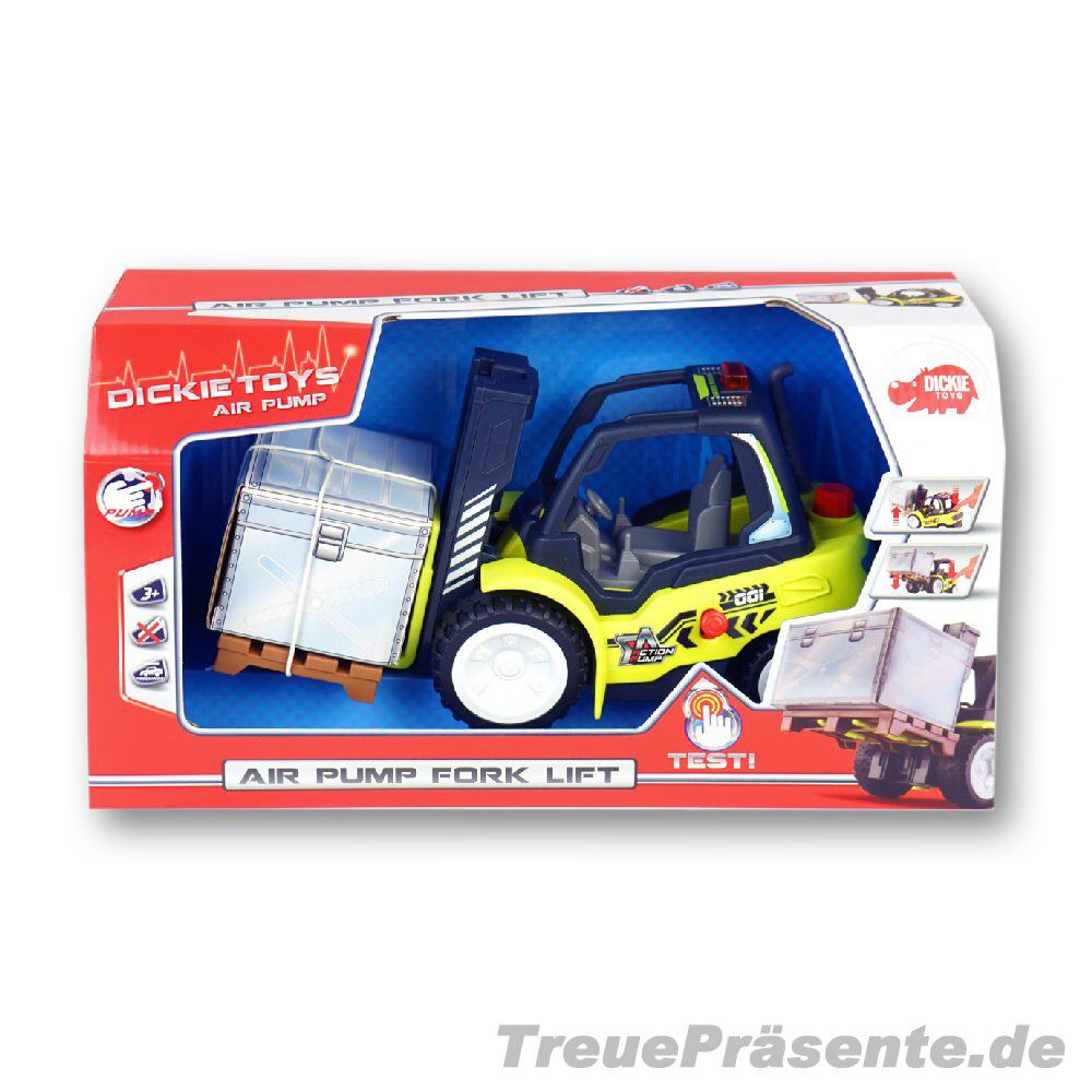 Gabelstabler mit Palette und Pumpsystem