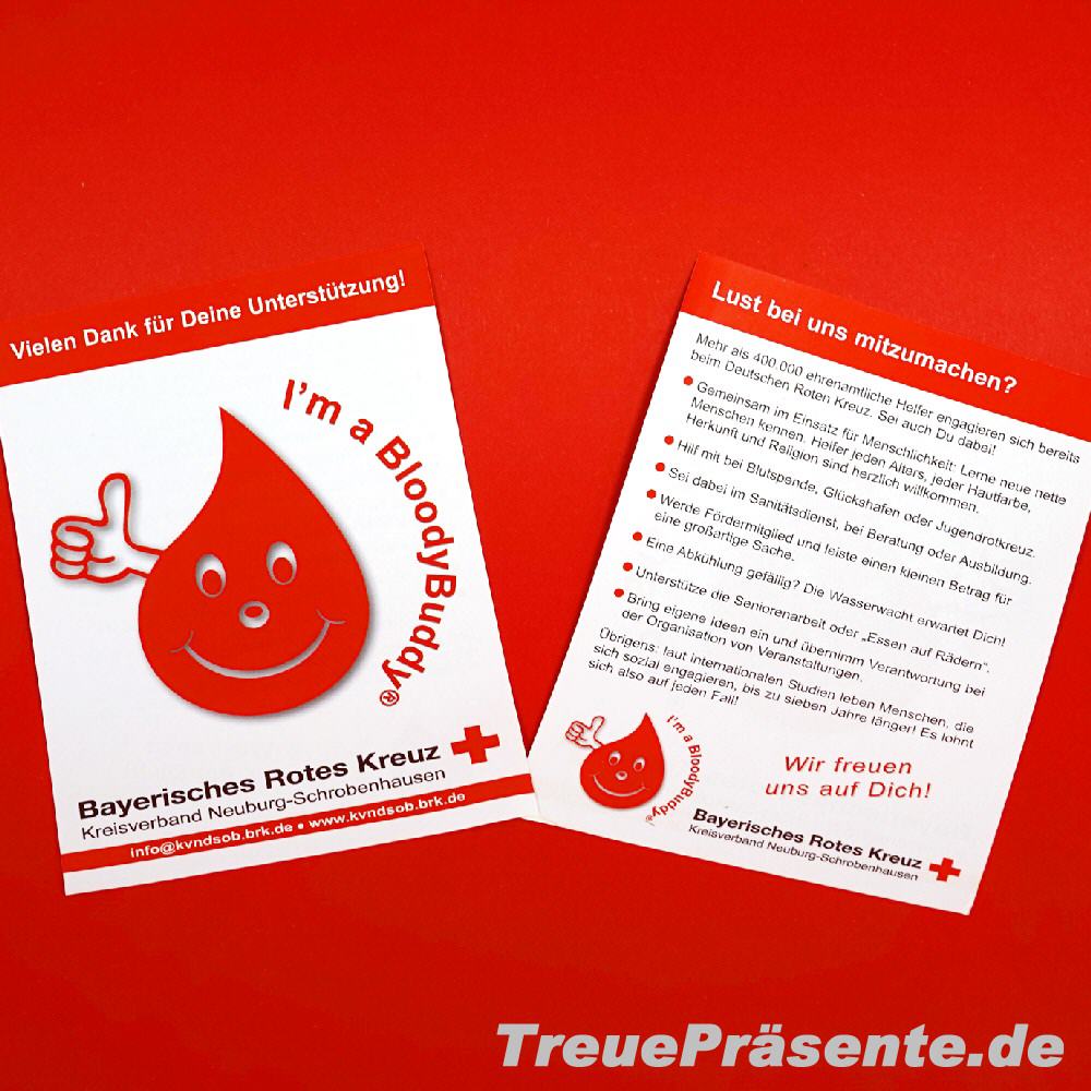 BloodyBuddy Werbeflyer DIN A6