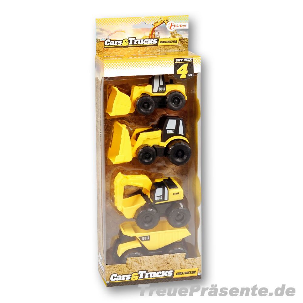 Baufahrzeuge 4er-Set