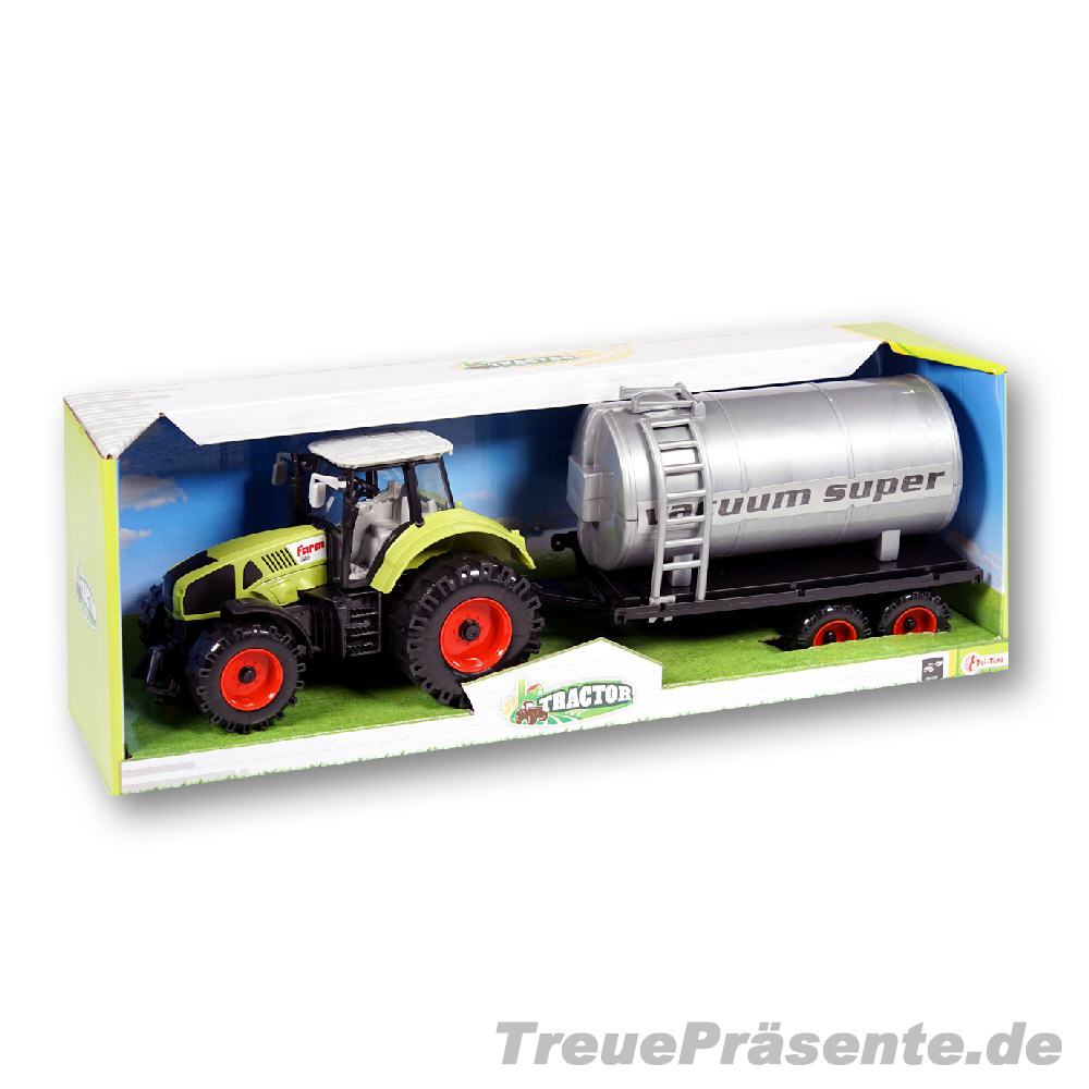Traktor mit Tankanhänger Licht und Ton