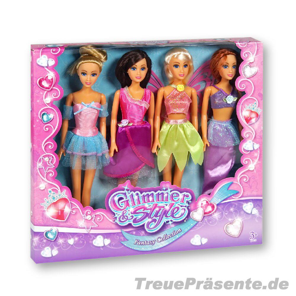Modepuppe 4er-Set