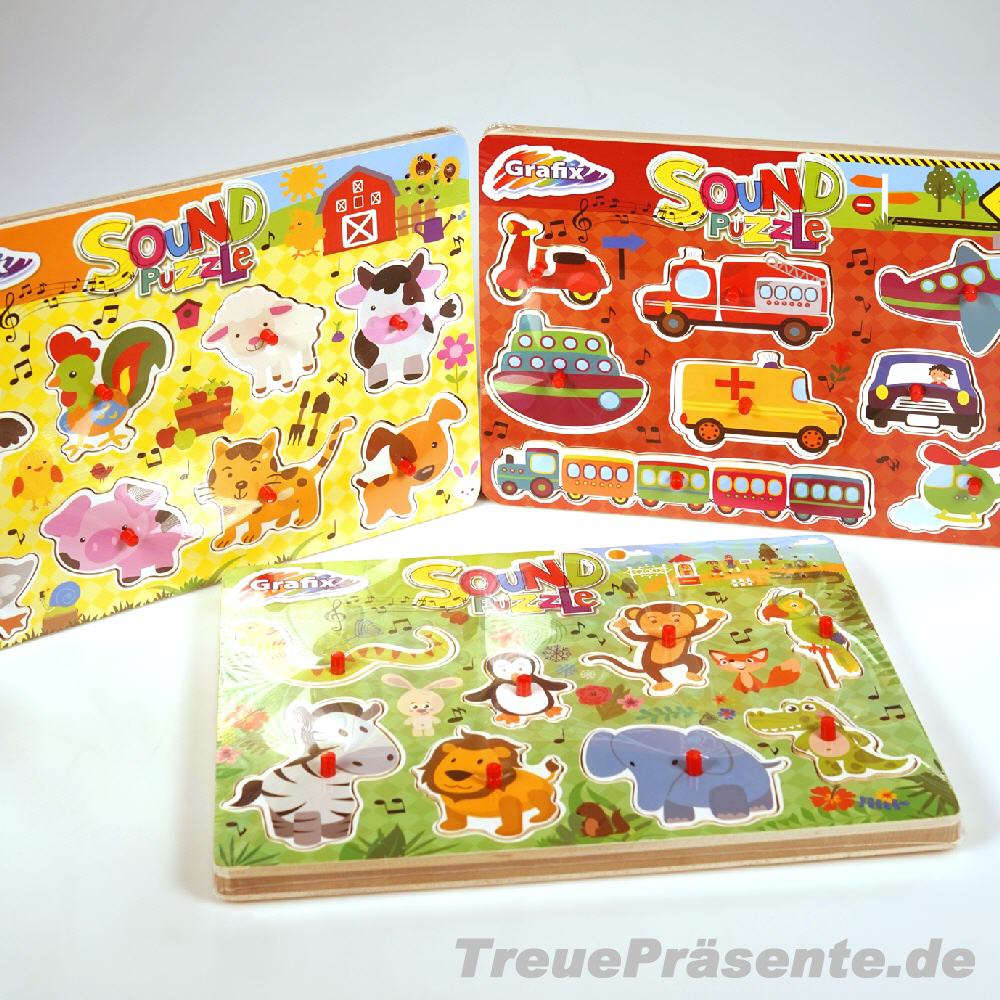 Holzpuzzle Musik-Steckspiel