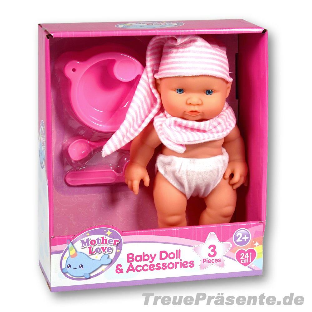 Babypuppe mit Zubehör
