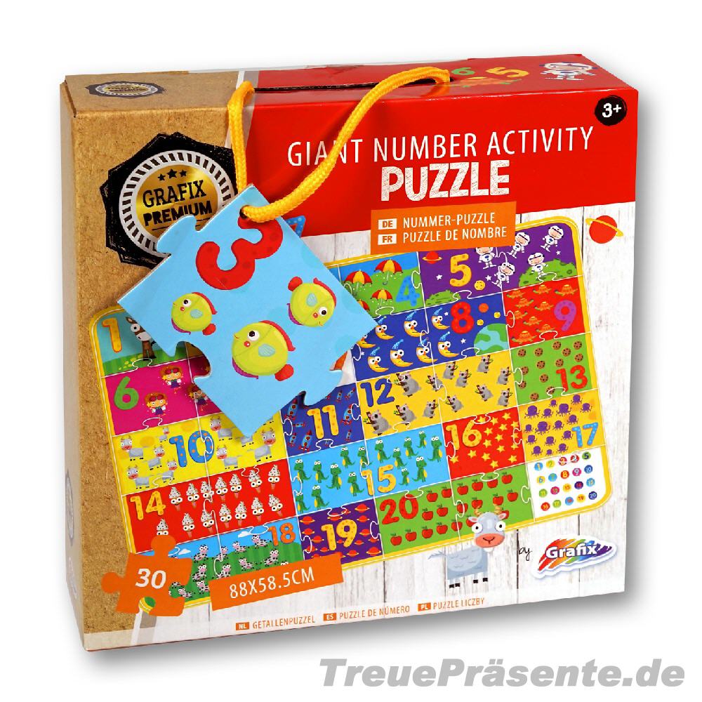 Lern-Puzzle Zahlen in Kofferbox