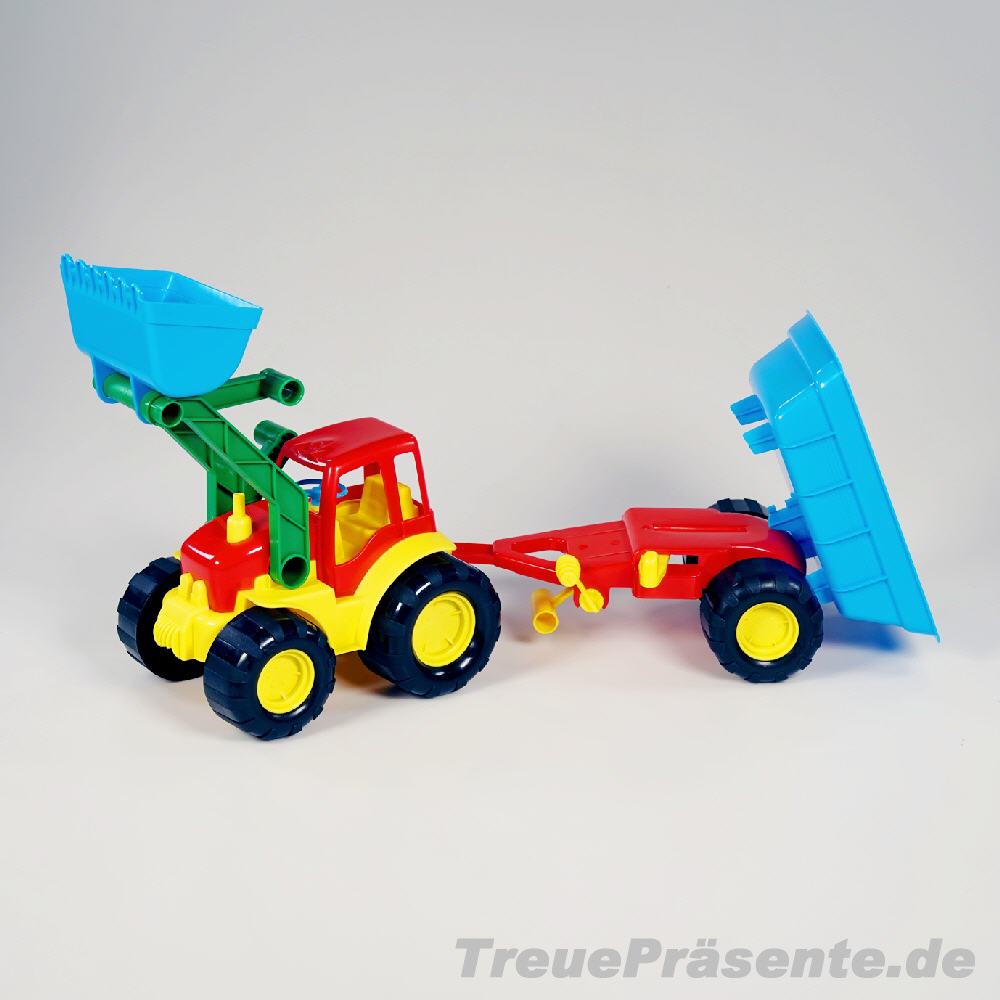 Radlader mit Anhänger
