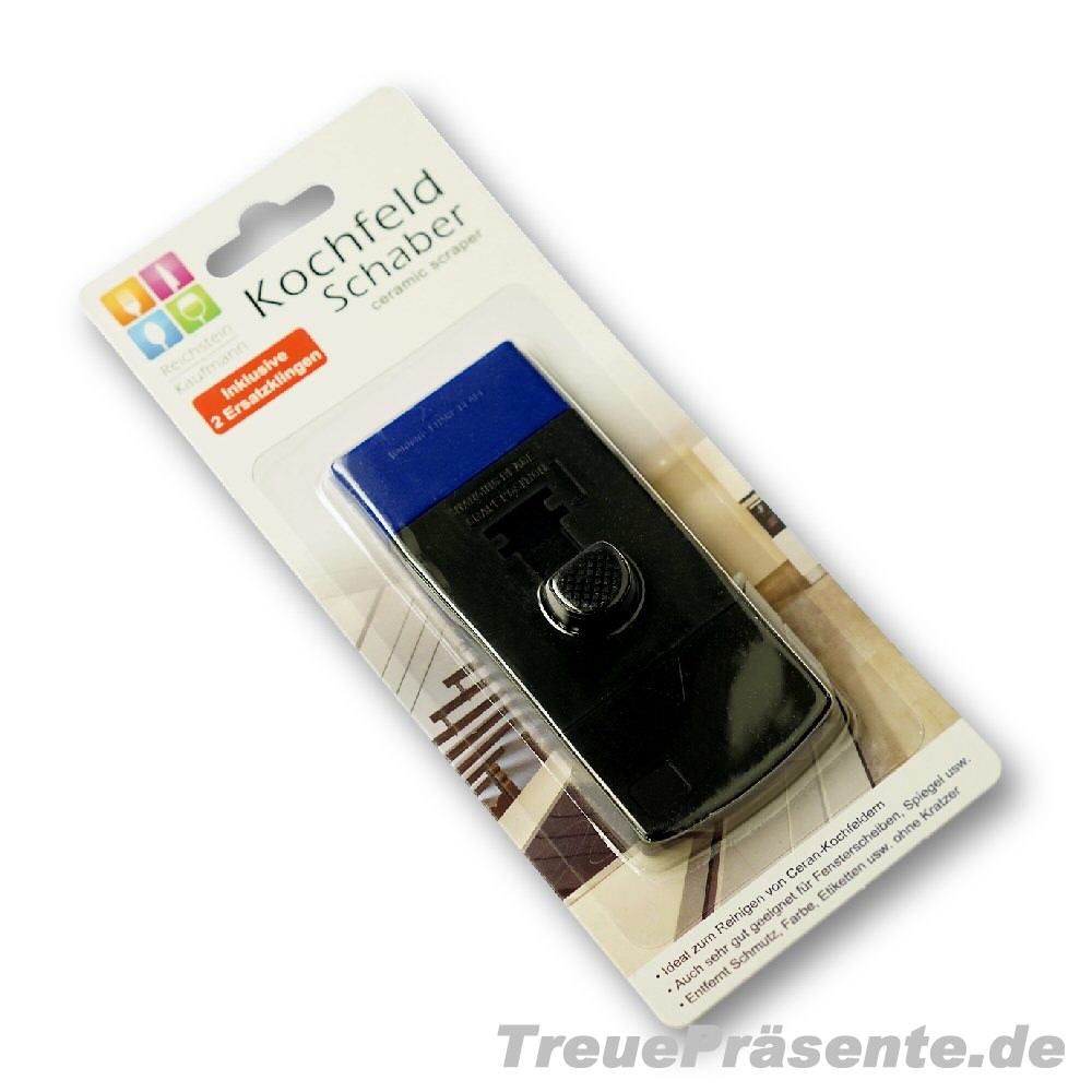Kochfeld Reinigungsschabler mit 2 Ersatzklingen