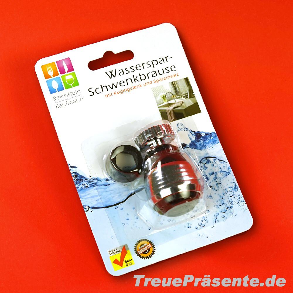 Wasserhahn-Sparaufsatz schwenkbar
