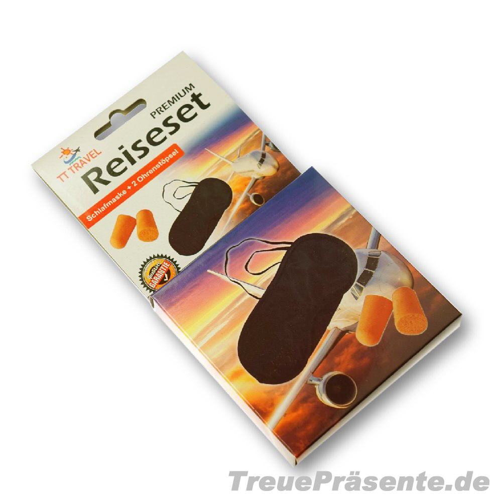 Reiseset Schlafmaske und Ohrstöpsel
