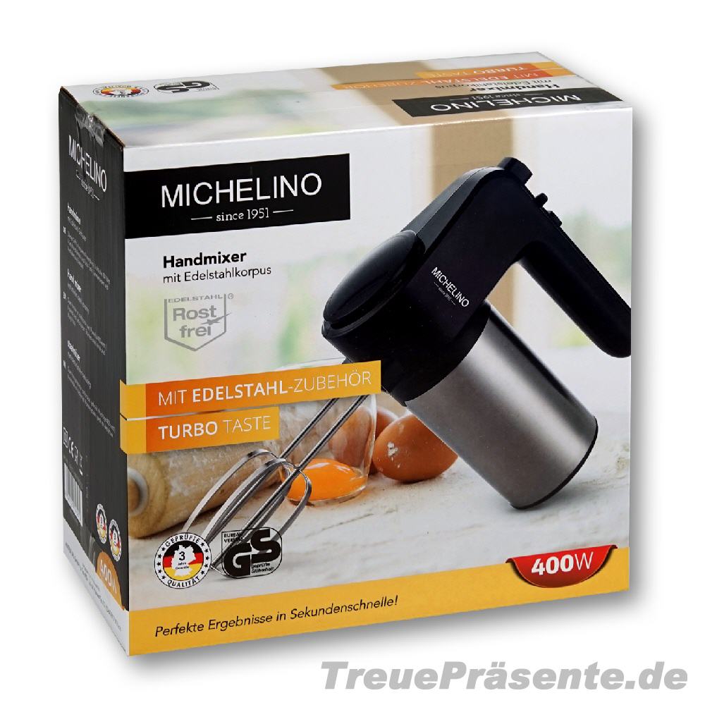Handmixer mit Edelstahl-Gehäuse