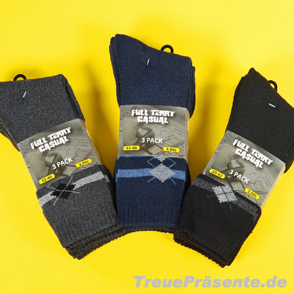 Herrensocken 3er-Pack sortiert