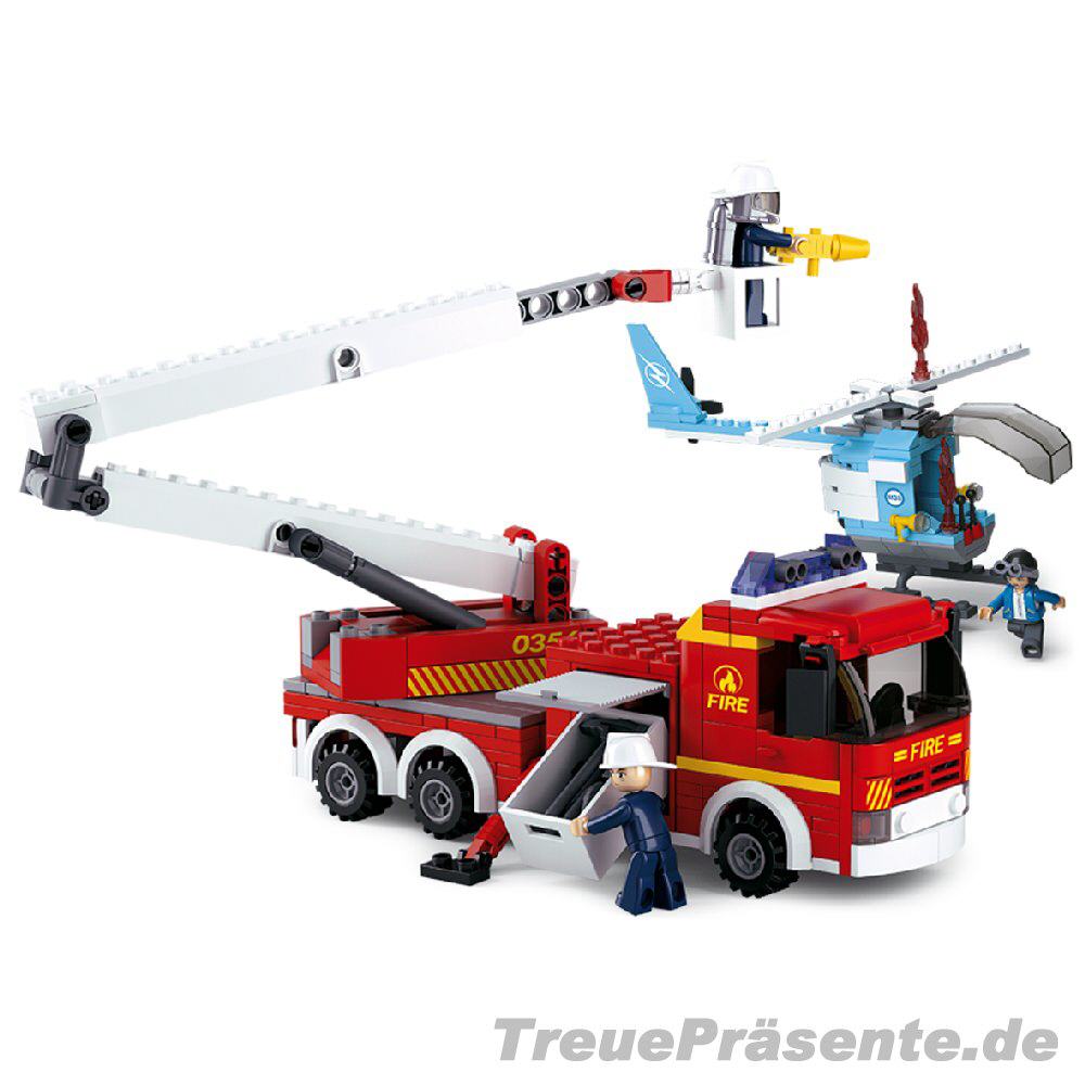 Feuerwehr-Löschzug Steckbaukasten