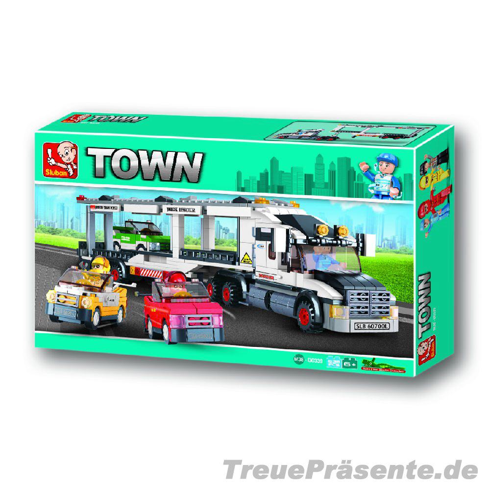 Steckbaukasten Autotransporter