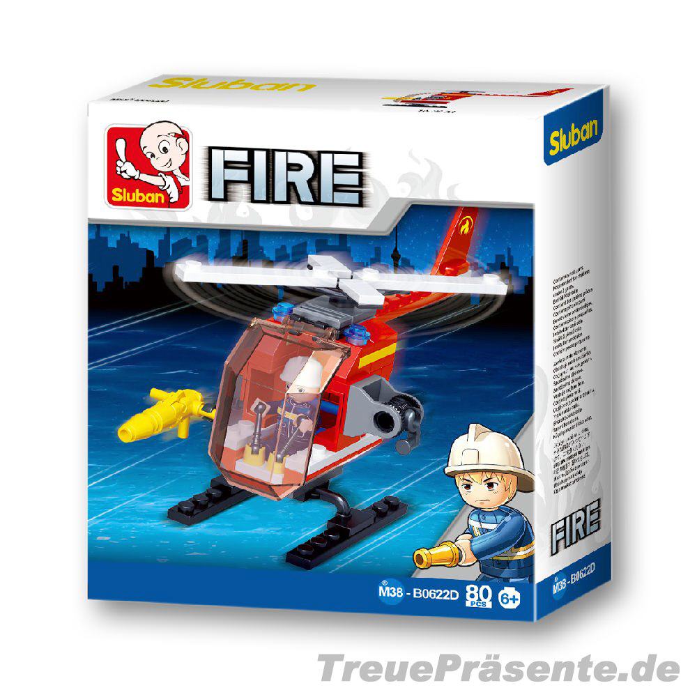 Steckbaukasten Feuerwehr-Hubschrauber