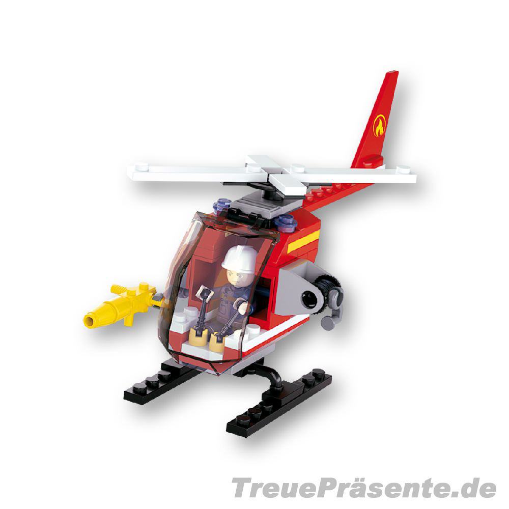Feuerwehr-Helikopter Steckbaukasten