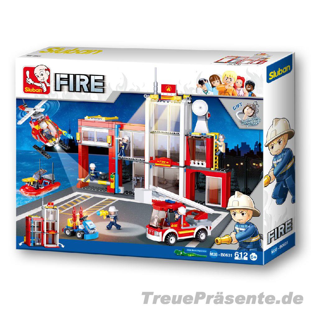 Steckbaukasten Feuerwehrstation