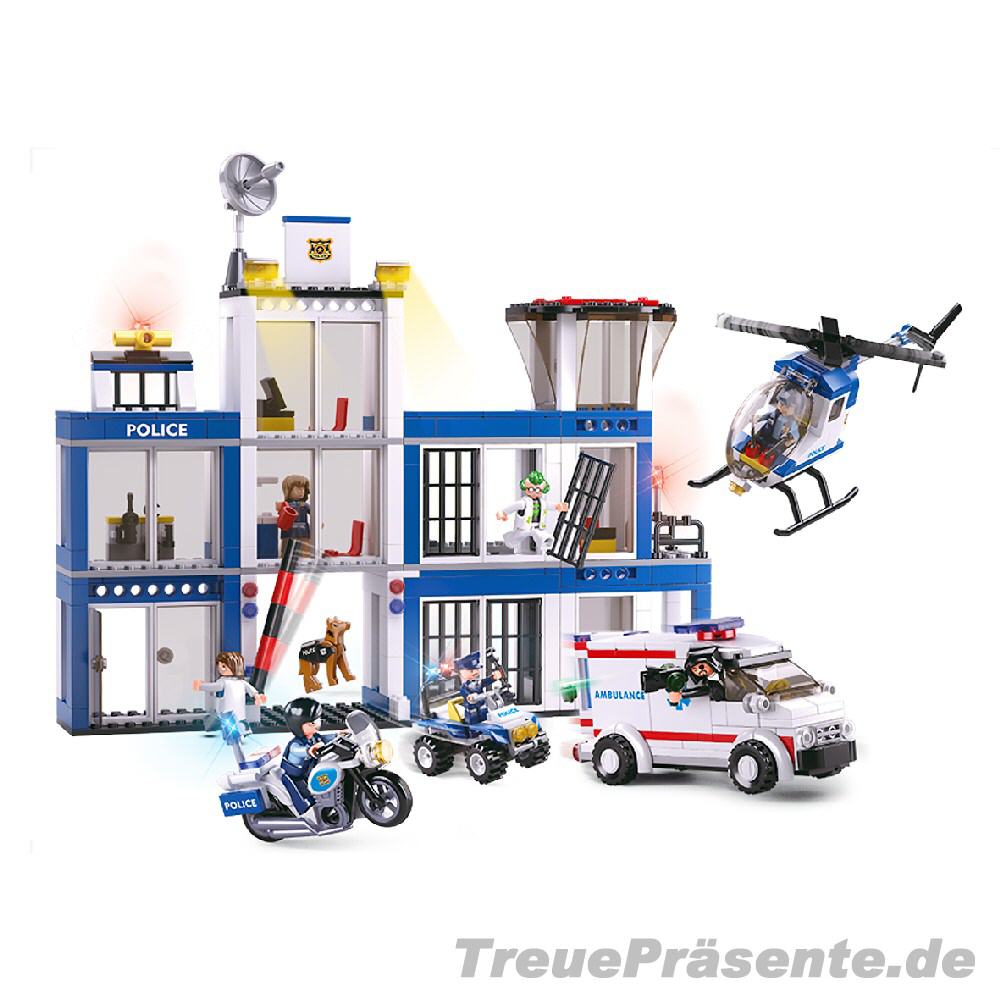 Polizeistation Steckbaukasten
