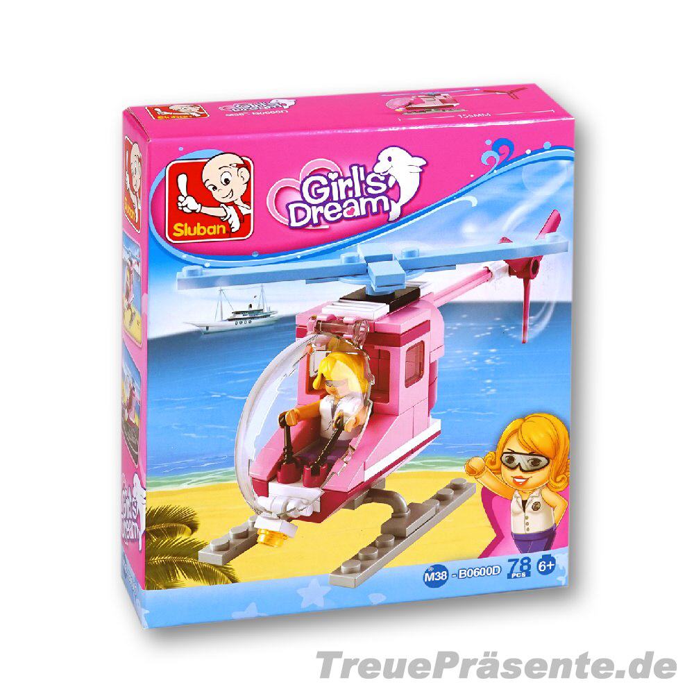 Steckbausteinkasten Mädchen Helikopter