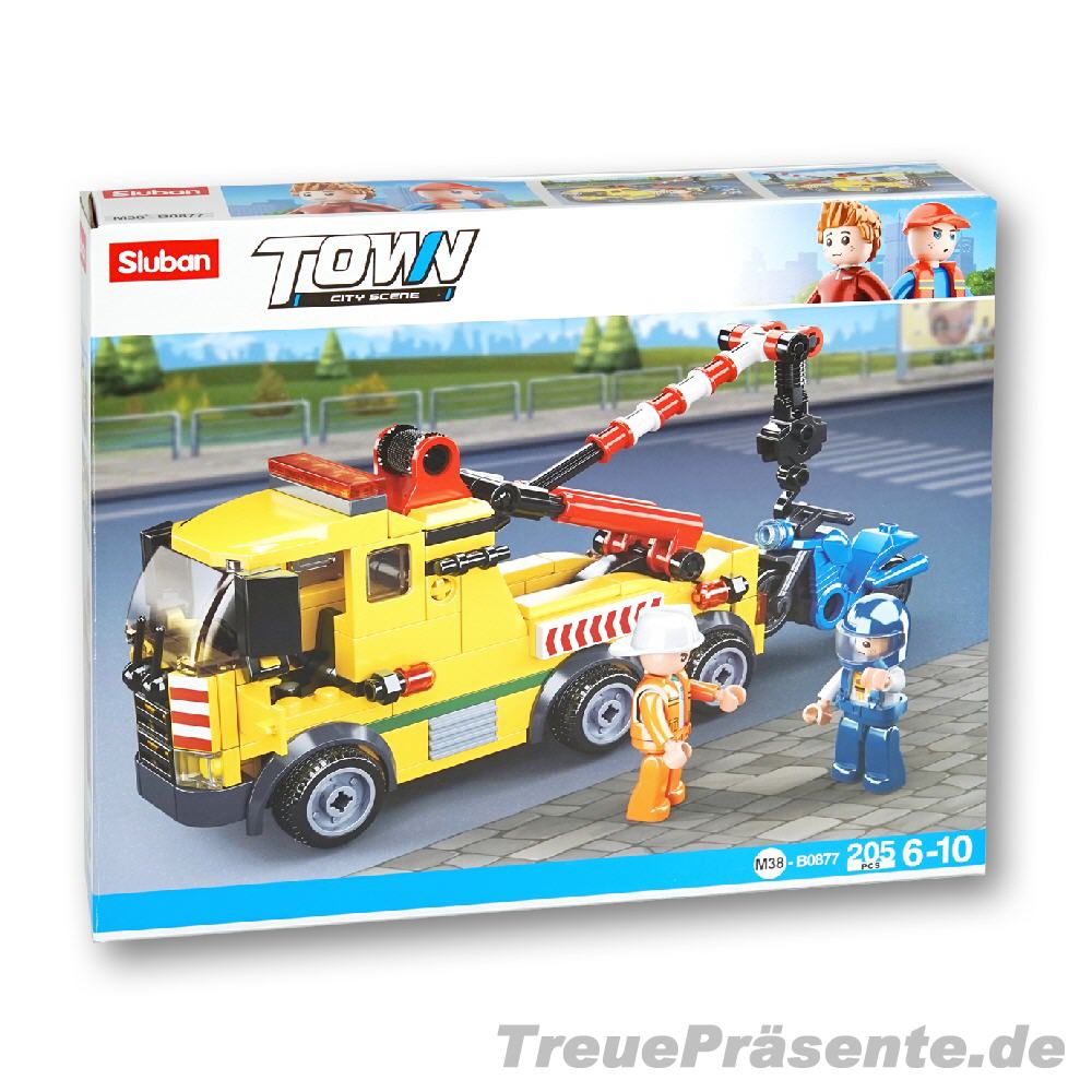 Abschleppwagen mit Motorrad Baukasten