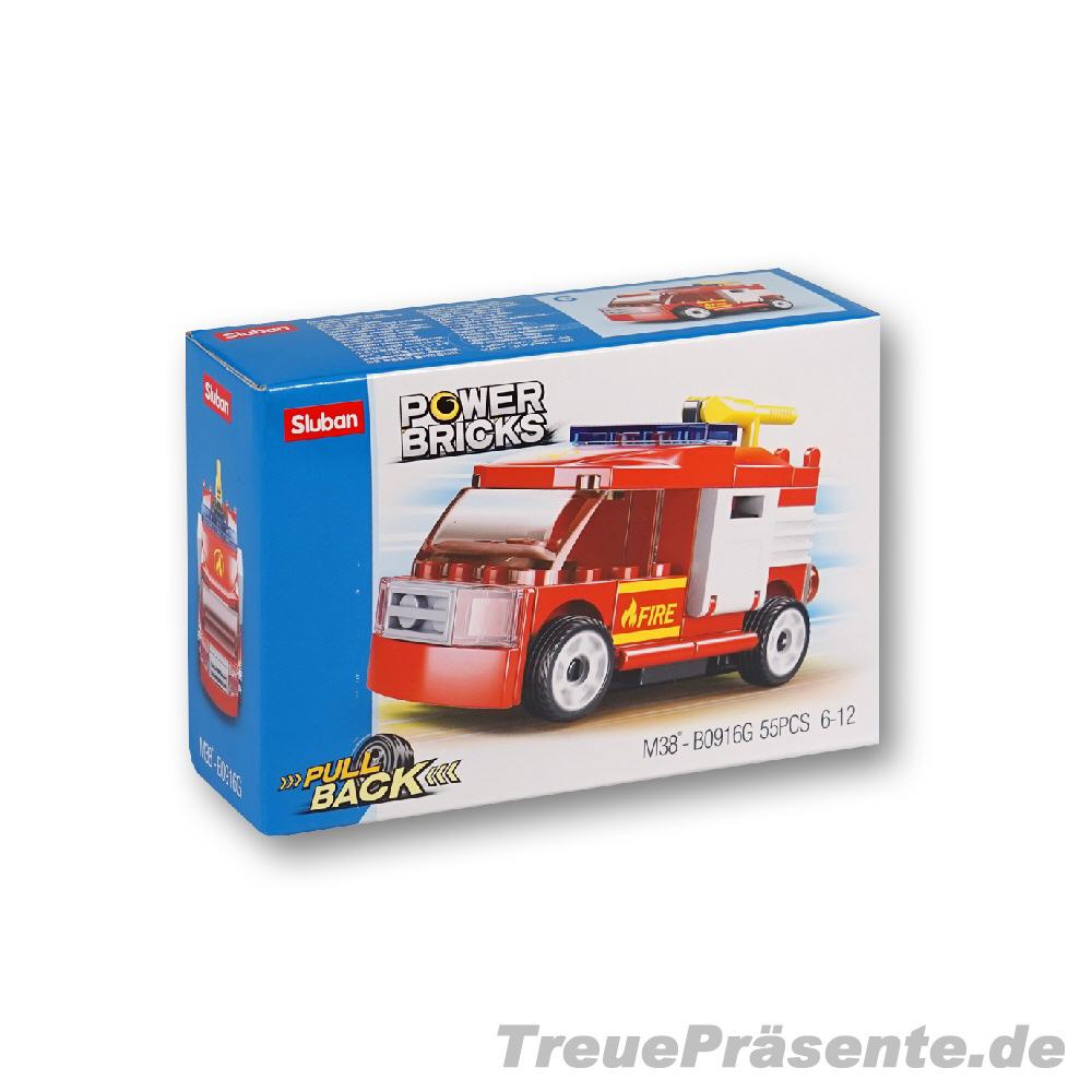Feuerwehr mit Rückzug 55 Teile