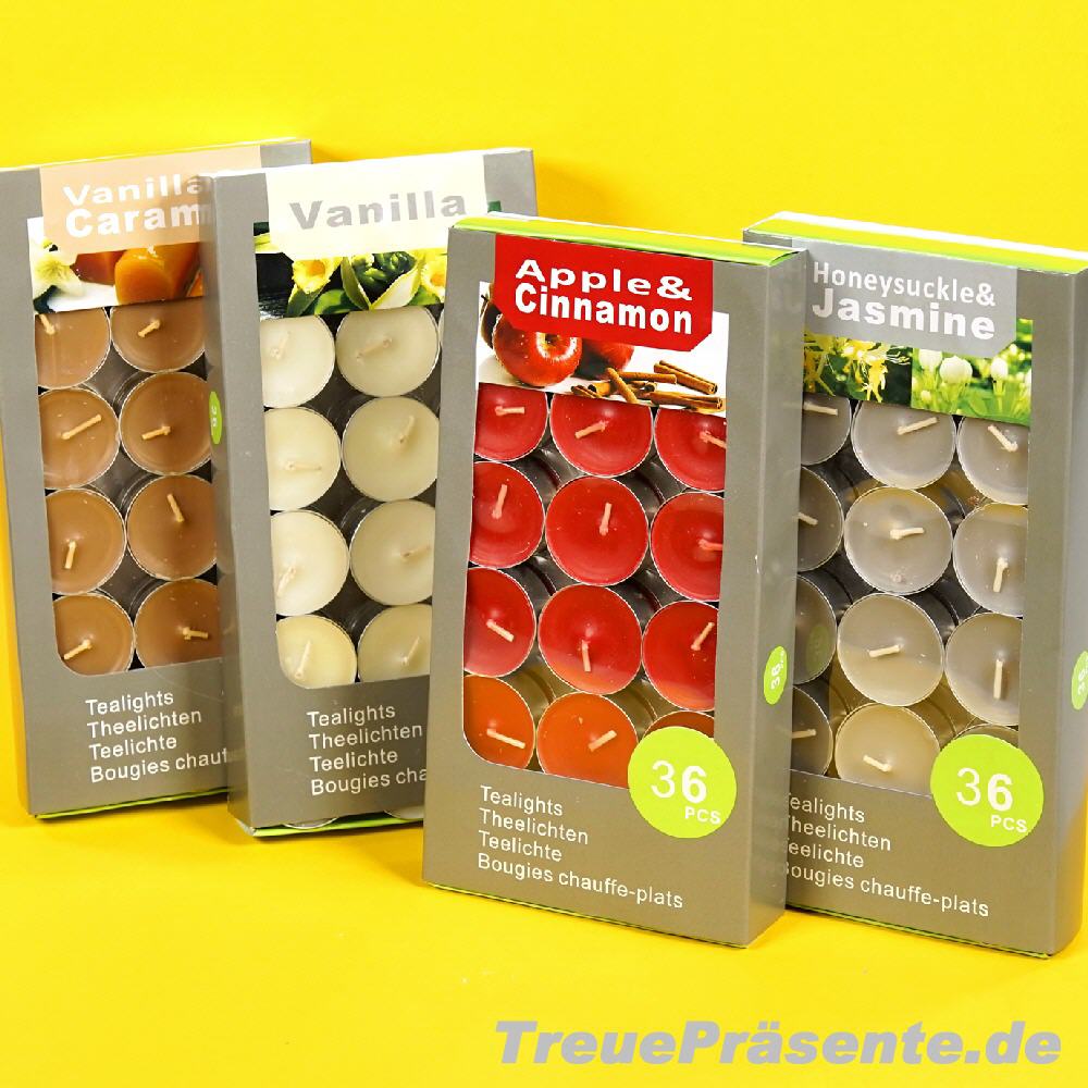 Raumduft Teelichter verschiedene Düfte