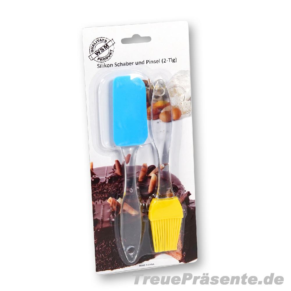 Set Silikon-Schaber und -Pinsel