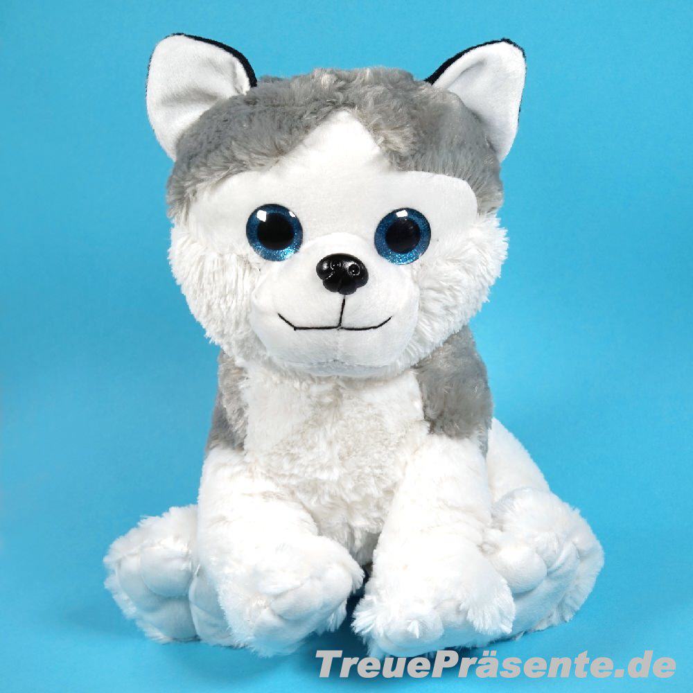 Plüsch-Welpe Husky 35 cm