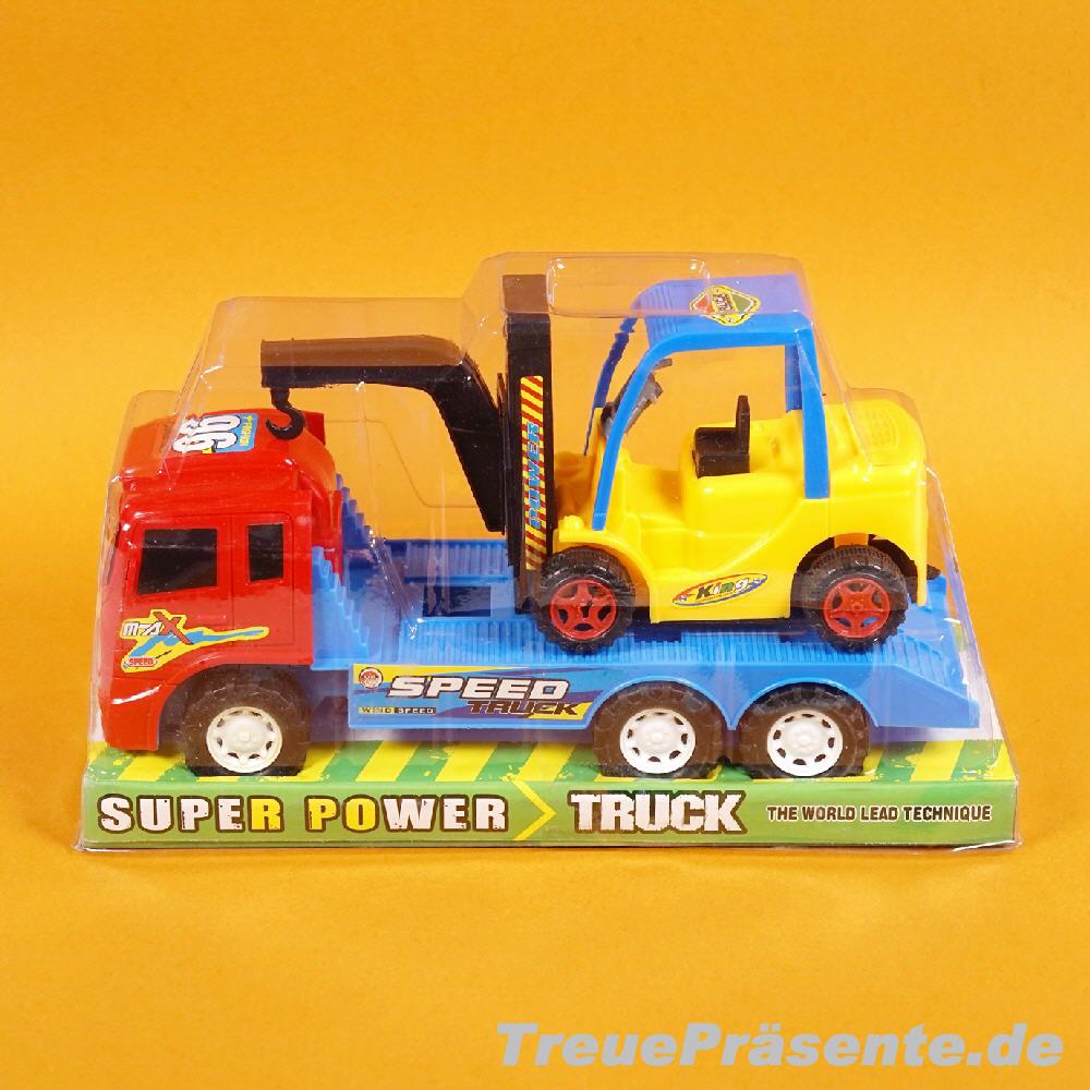 Transport-LKW mit Stapler